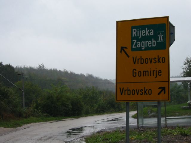 Raskršće na kojem su preusmjereni kamioni