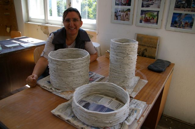 Yasmin Yarol iz Turske uz svoju kompoziciju skulpture