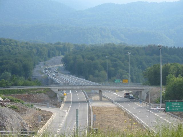 Pogled na autocestu kod Vrbovskog