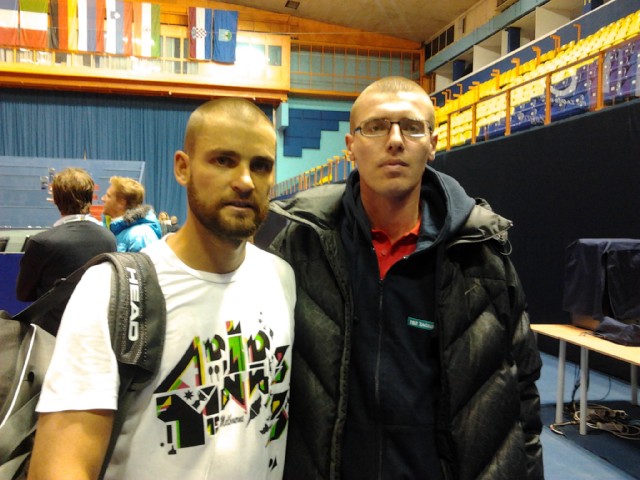 Domagoj Magdić sa pobjednikom turnira Mihailom Južnim...