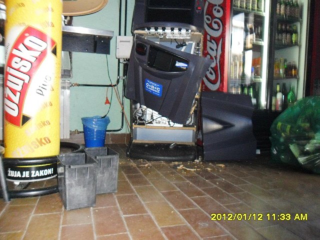 Detalj sa mjesta provale