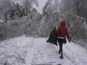 Za vrijeme nevremena hrana se donosila pješice