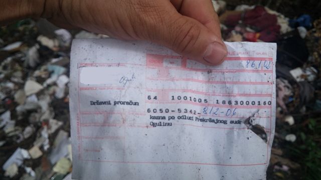 Bahati počinitelj ostavio je brojnu osobnu dokumentaciju