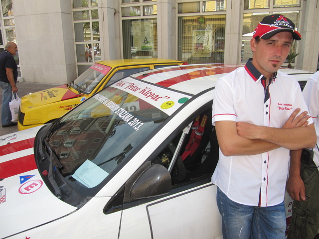 Tomislav Muhvić iz AKK Petar Klepac natječe se u u Mitsibushi Lanceru EVO