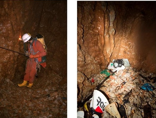 Ulaz u Stupinu jamu 1999. godine i danas kada je zatrpana smećem