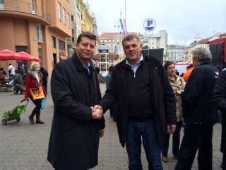 Jasen Mesić saborski zastupnik HDZ-a i gradonačelnik Vrbovskog Dražen Mufić