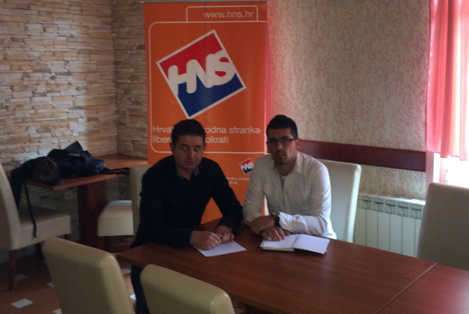 Goran Rački i Davor Kolenc iz HNS-a Delnice